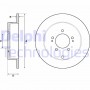BG4161C DELPHI Гальмівний диск