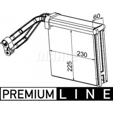 AE 95 000P MAHLE Випарник кондиціонера