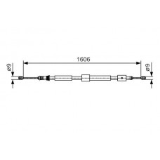 1 987 482 113 BOSCH Тросик, cтояночный тормоз