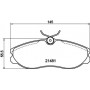 8DB 355 016-651 HELLA Комплект гальмівних колодок, дискове гальмо