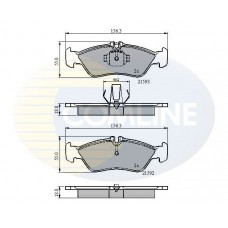 CBP0478 COMLINE Комплект гальмівних колодок дисковий гальм