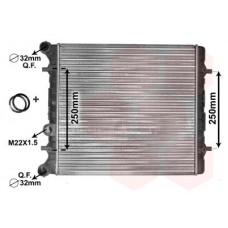58002152 VAN WEZEL Радіатор охолодження двигуна