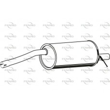 P1905 FENNO Глушник вихлопних газів кінцевий