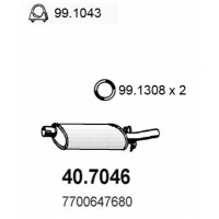 40.7046 ASSO Глушник вихлопних газів кінцевий