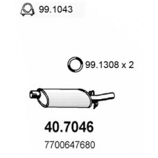 40.7046 ASSO Глушник вихлопних газів кінцевий