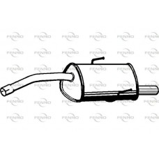 P1012 FENNO Глушник вихлопних газів кінцевий