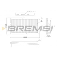 FA2023 BREMSI Повітряний фільтр