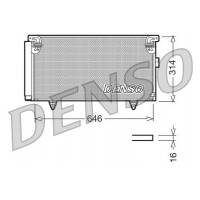 DCN36001 DENSO Конденсатор кондиціонера