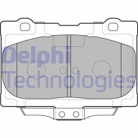 LP2155 DELPHI КомплеК т гальмівних колодок, дискове гальмо