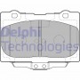 LP2155 DELPHI КомплеК т гальмівних колодок, дискове гальмо