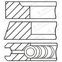 08-421000-00 GOETZE ENGINE Комплект поршневих кілець