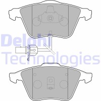 LP1825 DELPHI Комплект гальмівних колодок дисковий гальм