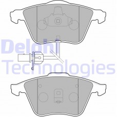 LP1825 DELPHI Комплект гальмівних колодок дисковий гальм
