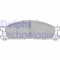 LP543 DELPHI Комплект гальмівних колодок дисковий гальм