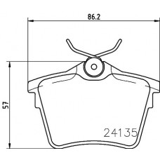 PCP1284 DON Комплект гальмівних колодок дисковий гальм
