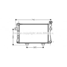 LA2015 AVA QUALITY COOLING Радіатор охолодження двигуна