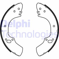 LS1939 DELPHI Комплект гальмівних колодок
