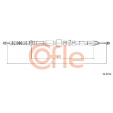 11.5512 COFLE Тросик, cтояночный тормоз