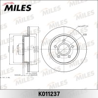 K011237 MILES Гальмівний диск