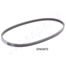 DV-3PK0670 JAPANPARTS Поліклиновий ремінь