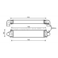 Интеркулер AVA QUALITY COOLING VO4190