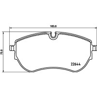 8DB 355 037-731 HELLA КомплеК т гальмівних колодок, дискове гальмо