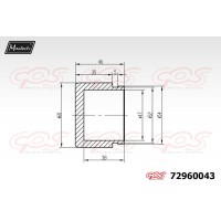 72960043 MAXTECH Поршень корпус скоби гальма