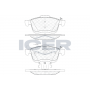 181903 ICER Комплект гальмівних колодок дисковий гальм