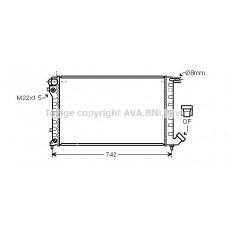 CN2147 AVA QUALITY COOLING Радіатор охолодження двигуна