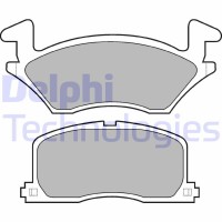 LP742 DELPHI Комплект гальмівних колодок дисковий гальм