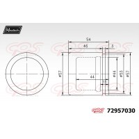 72957030 MAXTECH Поршень корпус скоби гальма