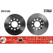 DF4186 TRW Гальмівний диск