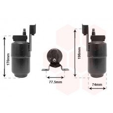 1800D296 VAN WEZEL Осушувач кондиціонера