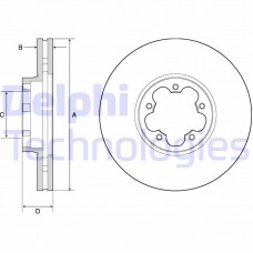 BG9142C DELPHI Гальмівний диск