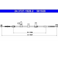 24.3727-1928.2 ATE Тросик, cтояночный тормоз