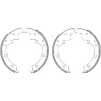 MSK023 MINTEX Комплект гальмівних колодок
