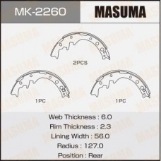 MK-2260 MASUMA Комплект гальмівних колодок