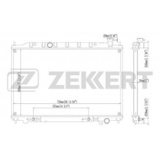 MK-1463 ZEKKERT Радіатор охолодження двигуна