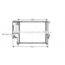 BW2140 AVA QUALITY COOLING Радіатор охолодження двигуна