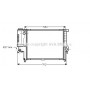 BW2140 AVA QUALITY COOLING Радіатор охолодження двигуна