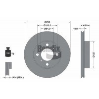 BDS1941 BENDIX Braking Гальмівний диск