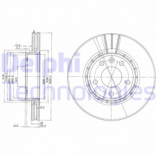 BG3768C DELPHI Гальмівний диск