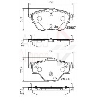 ADB32235 COMLINE КомплеК т гальмівних колодок, дискове гальмо