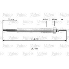 345185 VALEO Свічка розжарювання