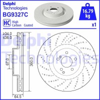 BG9327C DELPHI Гальмівний диск