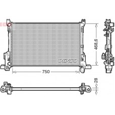 DRM09175 DENSO Радіатор охолодження двигуна
