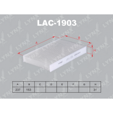 LAC-1903 LYNXauto Фільтр повітря у внутрішньому просторі