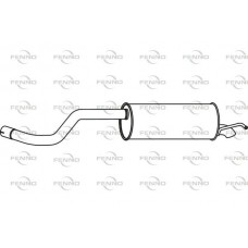 P5768 FENNO Глушник вихлопних газів кінцевий