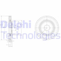 BG3620C DELPHI Гальмівний диск