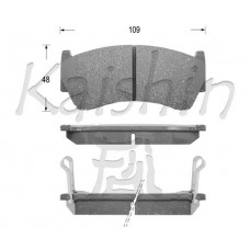 FK1227 KAISHIN Комплект гальмівних колодок дисковий гальм
